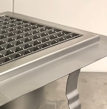 Tile adhesive flange