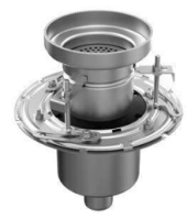 Floor drain mini round two-part