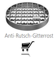 Floor drain mini round two-part