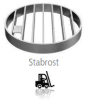 Floor drain mini round two-part