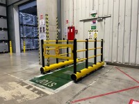 Rammschutz Barriere + Geländer-H Plus 1000 mm