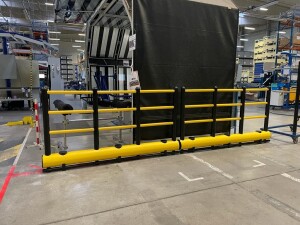 Crash protection barrier + railing-H Plus 2000 mm