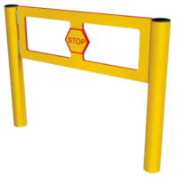 Rammschutzgeländer-Tor