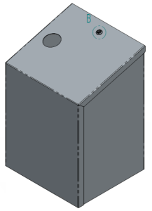 Canister holder lockable