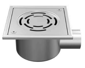 Bathroom drains 100 x100 horizontal DN32 Fiore V2A