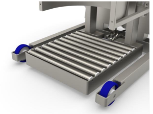 Swingloader Backsaver stainless steel rollers for drum...