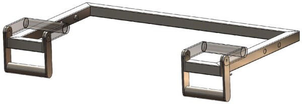 Swingloader Backsaver stop bar with recess