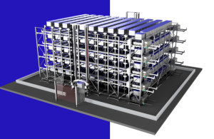 Automatic stacking solution for loader wagon 200 l