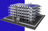 Automatic stacking solution for loader wagon 200 l