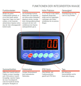 Gabelhubwagen Edelstahl mit Waage