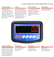 Gabelhubwagen Edelstahl mit Waage