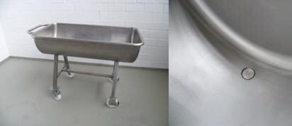 Mixing trough