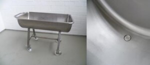 Mixing trough