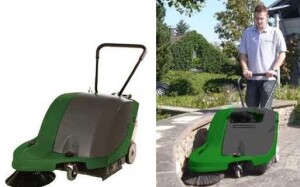 Sweeper-vacuum machine
