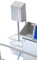 Paper dispenser and wastepaper basket for Sanicare-500