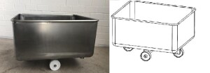 Wannenwagen / Kühlbehälter / Kühlbecken 400