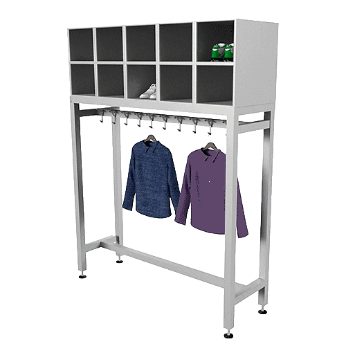 Garderobe mit Ablagefächern