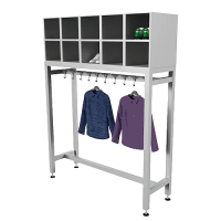 Garderobe mit Ablagefächern