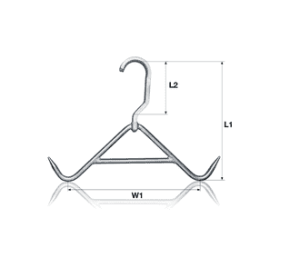 Pipeline sliding hook (expansion hook) rigid
