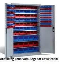 Großraumschrank mit Sichtlagerkästen